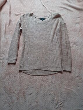 a.n.a Glitter Crewneck Sweater - Light Blush Pink